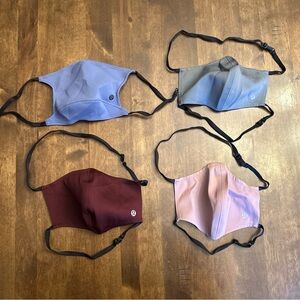 Lululemon Face Masks Bundle (4) Covering Travel Office